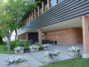 The provincial building in Fairview, Alta. on Saturday, July 11, 2020.