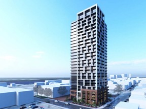 A 25-storey building is proposed for the corner of Wellington and Barrack streets in Kingston.