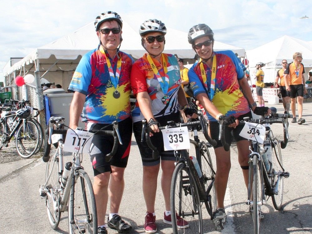 PHOTOS MS Bike participants cross the finish line in Grand Bend