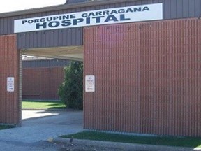 Front of Porcupine Carragana Hospital