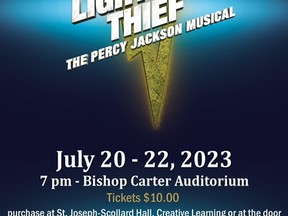The Lightning Thief: The Percy Jackson Musical is on stage at SJSH Thursday through Saturday.