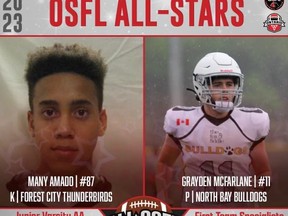 Seven North Bay football players named to Summer All Star Team