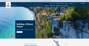 A screengrab from the Invest in Bruce website.