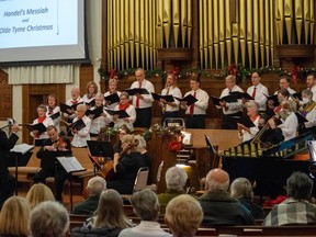 The South Huron Community Choirs perform in 2022.