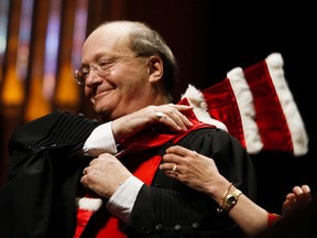 Sen. Hugh Segal received an honorary doctorate during convocation ceremonies for the University of Ottawa in 2009.