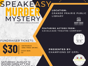 grande prairie public library murder mystery