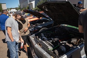 People at the Acden Show and Shine in Fort McMurray on August 13, 2023. Vincent McDermott/Fort McMurray Today/Postmedia Network