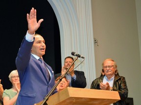 Wab Kinew vowed during a Wednesday speech in Winnipeg that if the NDP are elected to lead in Manitoba, an NDP government would take a far different approach to fighting crime and keeping streets safe than the current PC government, while he also addressed his own previous issues with alcohol addiction and run-ins with the law. Dave Baxter/Local Journalism Initiative/Winnipeg Sun