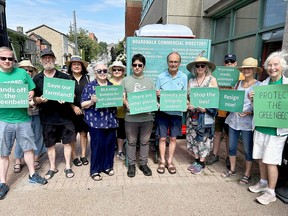 Green Party Brockville protest