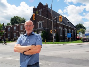 Tom Greening, executive director of Kingston Home Base Housing, outside of 484 Albert St., in Kingston, on Friday. The location was planned to be the site of the future Kingston Youth Services Residential project.