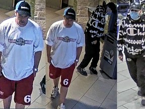 Individuals sought by Kingston Police for stealing the cashbox from an ATM at a local hospital in Kingston, on August 15, 2023.
