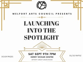 Poster for Melfort performing arts event