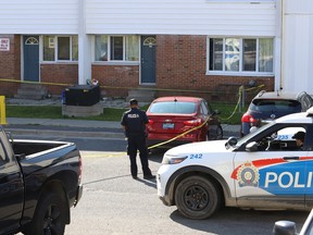 Greater Sudbury Police officers were at the scene of a shooting on Louis Street early Saturday. Police said via social media that the person who was shot has died in hospital.