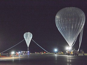 Stratospheric balloons get inflated