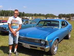 Brian Fediuk entered his 1969 Chevrolet Nova into the car meet at the Whitecourt Woodlands Rodeo on Saturday. Fediuk said he restored much of the vehicle himself. The car meet has been part of the rodeo since 2013.