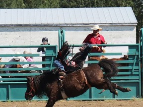 In the mini pony junior event Saturday, Mayerthorpe's Clay Patterson racked up 71 points.