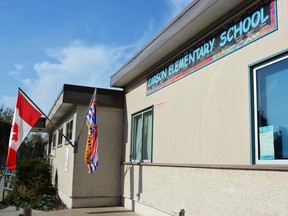 Carson Elementary School in Quesnel, B.C.