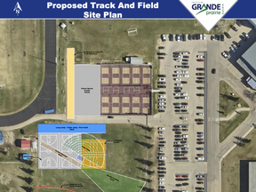 Preliminary site plans of the changes to the legion track and field site in the city.