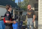 Chatham-Kent fire crews recently attended the area of ​​St. George and Park streets in Chatham to complete an after-the-fire reassurance campaign.  The aim was to offer support to residents and discuss fire safety, while completing CHiRP fire alarm checks.  (Handout)