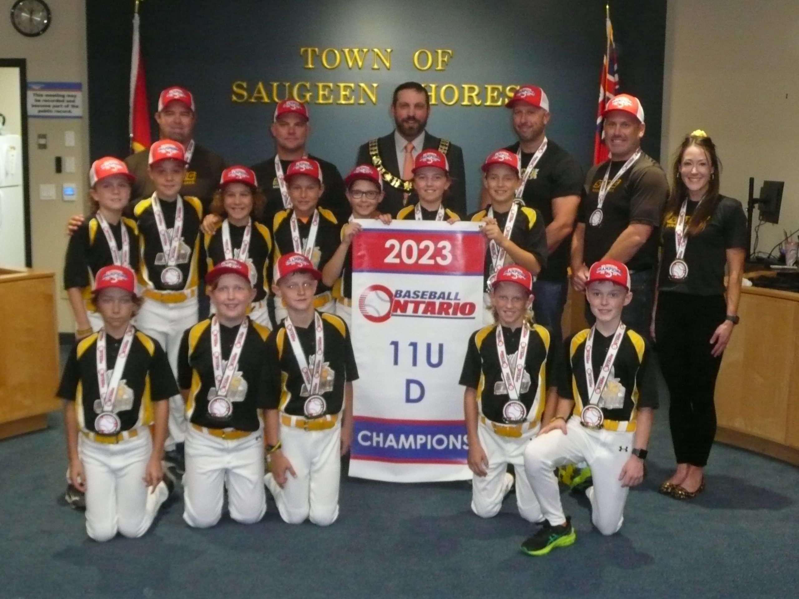 Parade and ceremony honours Gold medal winning Sting U11 baseball team