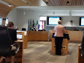 Grey County council meeting on Thursday, Sept. 28, 2023 in Owen Sound, Ont. (Scott Dunn/The Sun Times/Postmedia Network)