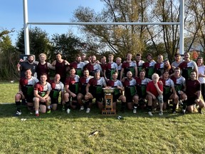The Brantford Harlequins are 2023 McCormick Cup senior men's provincial rugby champions. Photo courtesy Mike Feijo