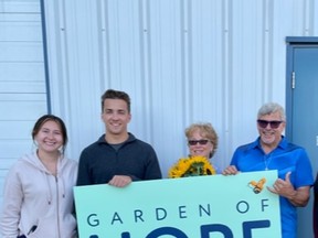 The Fort Saskatchewan Food Bank's garden space was named the Garden of Hope.