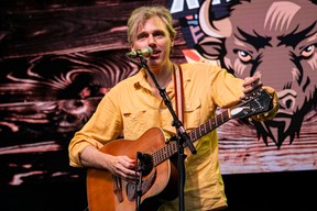Joel Plaskett performs at Wood Buffalo Ribfest in Fort McMurray on August 31, 2023. Vincent McDermott/Fort McMurray Today/Postmedia Network