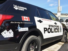 A Stratford police vehicle