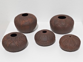 Traditional seed pots by Cindy Henhawk