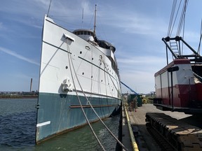 The SS Keewatin at Heddle Shipyards in Hamilton, Ont.