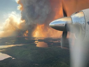 Fort Albany forest fire
