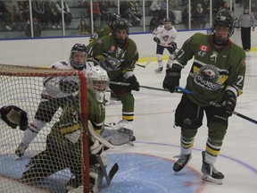 The Powassan Voodoos opened the season with a 5-0 win over the French River Rapids