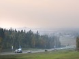 Smoke filled the sky over Whitecourt Tuesday evening, with the area under a special air quality statement, according to Environment Canada. More smoke is in the forecast for Wednesday night and Thursday.