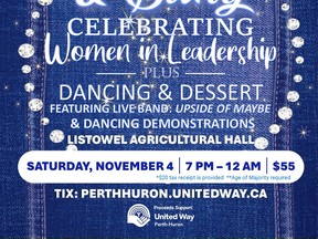 The United Way Perth-Huron and its North Perth community committee is now accepting nominations for its first Women of Distinction Awards, which will be presented to women who have made a difference in North Perth a the Blue Jeans and Bling fundraiser in Listowel Nov. 4.