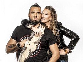 Twin Flames, the Indigenous husband and wife musical duo consisting of Chelsey June and Jaaji, will perform Wednesday and Thursday at the Chatham Capitol Theatre. (Supplied)
