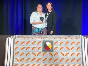Quilts for Survivors founder Vanessa Genier receives her Inclusive Growth Award