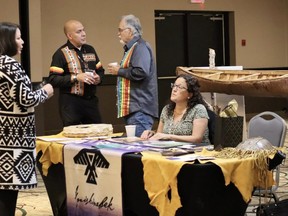 Representatives from various First Nations gather at the Quattro Hotel and Conference Centre on Wednesday for the second day of the inaugural Anishinabek Nation Economic Development Opportunities Forum.