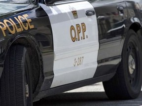 The Ontario Provincial Police charged a man from Port Colborne following a traffic complaint in Sables-Spanish Rivers Township west of Sudbury.