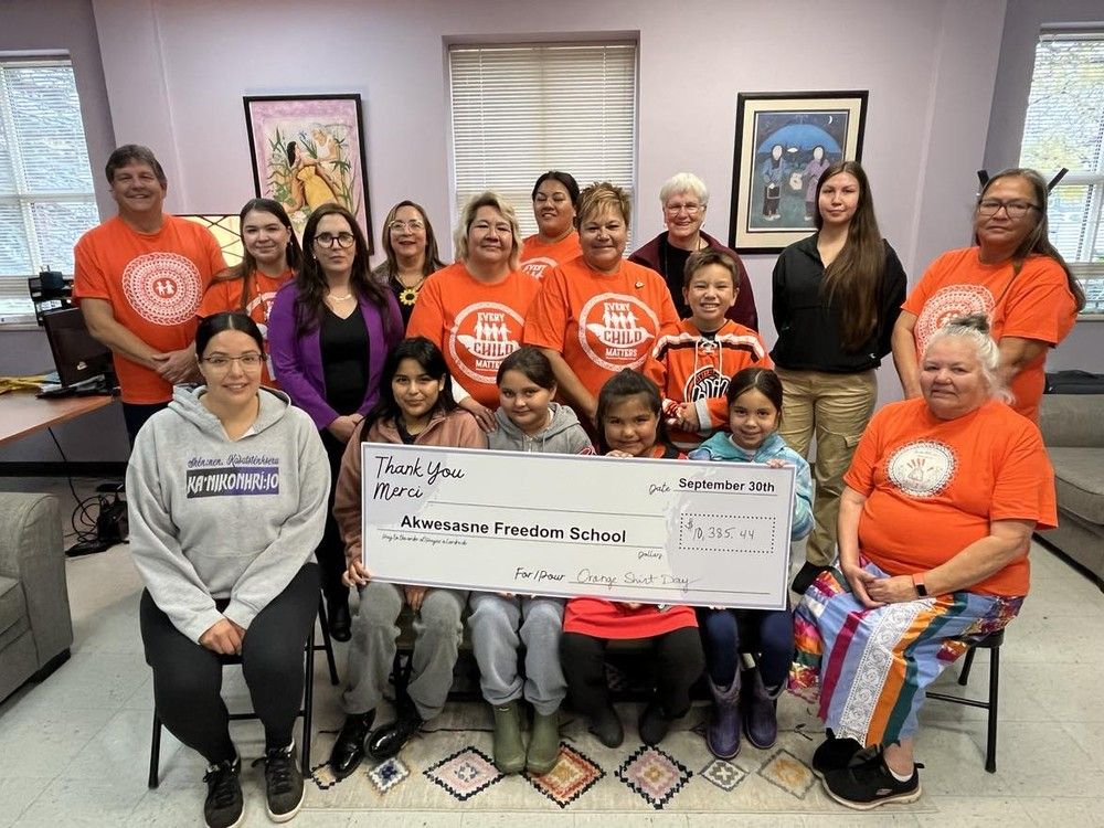Cornwall donates 10,000 to Akwesasne Freedom School Cornwall