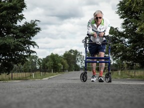 Ottawa Hospital Foundation photo of walker runner Bob Hardy
