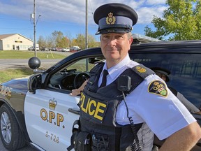 Acting Insp. John Hatch, detachment commander of the Lennox and Addington Ontario Provincial Police, in Napanee, Ont., on Tuesday, July 31, 2018.