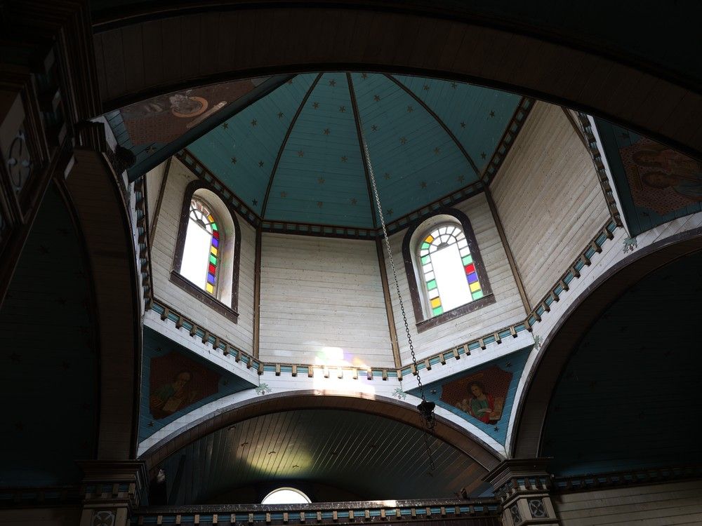 Interior of a church dome