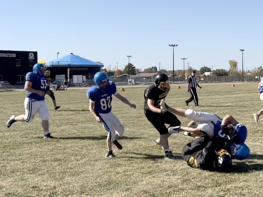 Fellowes Falcons open high school football season with a win in Renfrew