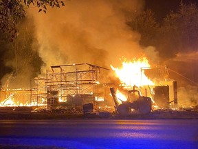 A house on Dawson Court in Simcoe suffered about $500,000 damage in a fire just after midnight on Sunday. An addition being constructed on the home was a total loss, while the house suffered fire and smoke damage.