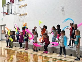 Students of Whitecourt's newest school, École St. Anne, celebrated its grand opening on Sept. 28. The school on the hilltop is run by Living Waters Catholic Separate School Division for junior kindergarten to Grade 3.