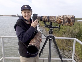 Roberta Bondar with camera
