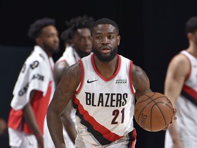 Keljin Blevins during his run with the Portland Trail Blazers.