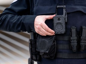 London police want to equip all frontline officers with body-worn cameras provided by Axon. (Axon supplied photo)