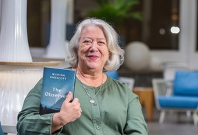 Marina Endicott’s new book The Observer is based on her time in Mayerthorpe in the 1990s, when she worked for the Mayerthorpe Freelancer and her husband served with the RCMP.